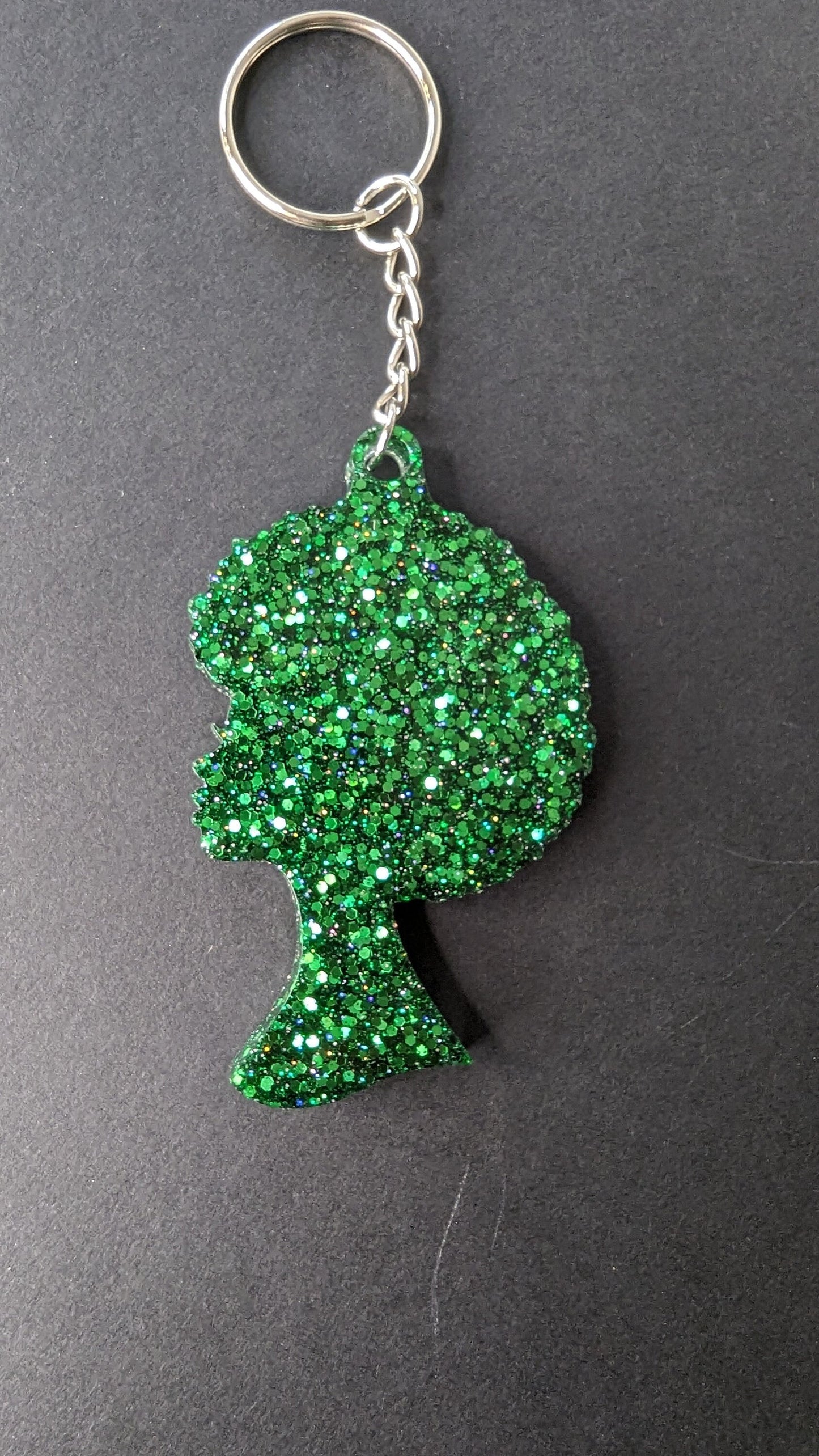 Afro Lady Keychain