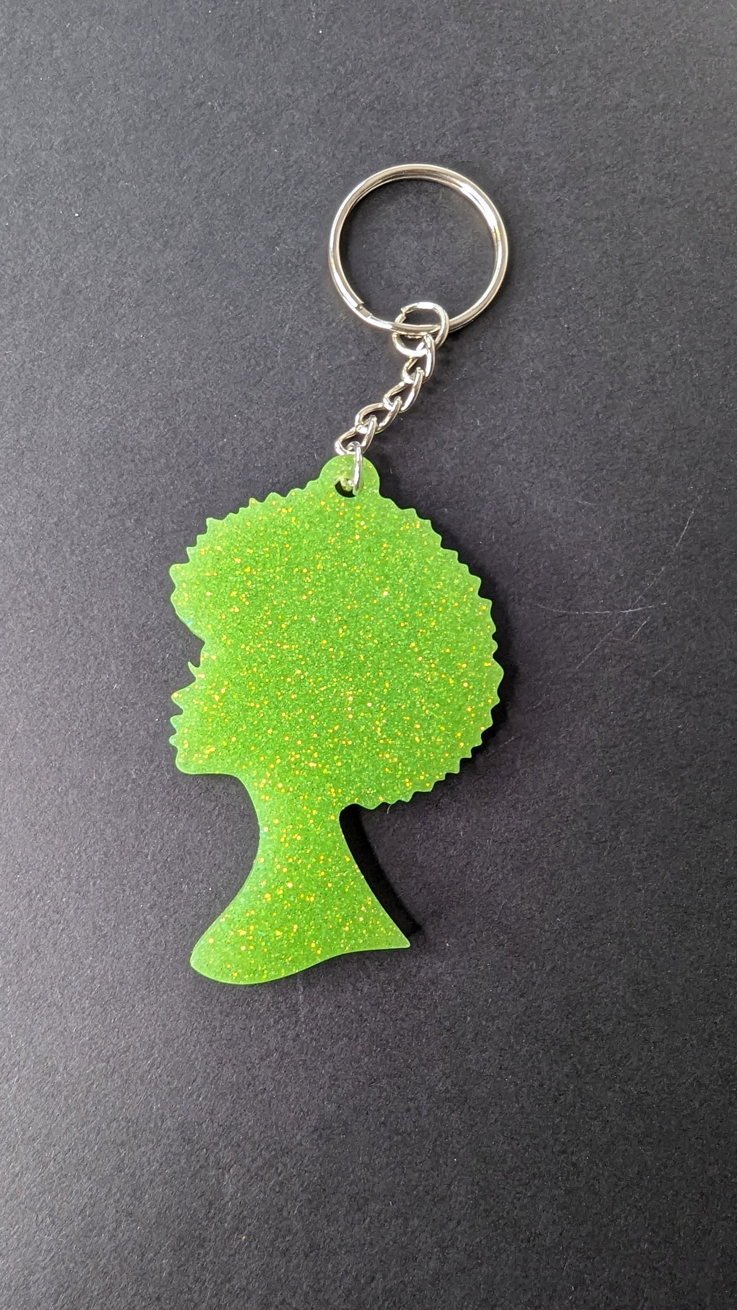 Afro Lady Keychain