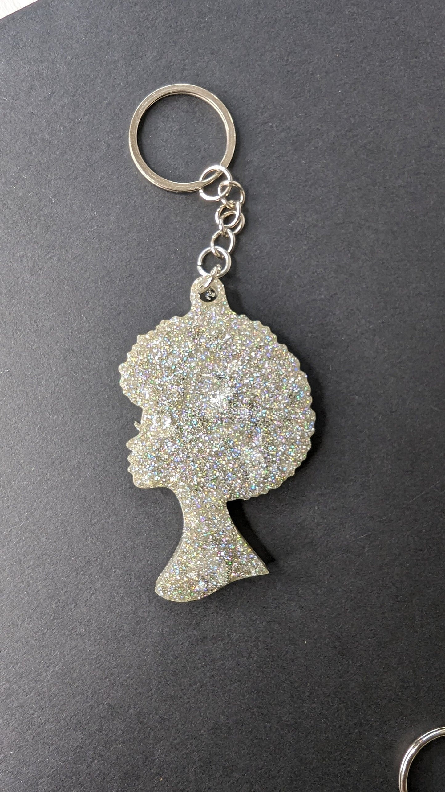 Afro Lady Keychain