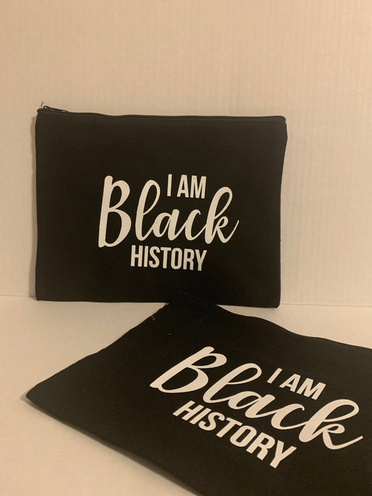 I Am Black History Makeup Bag