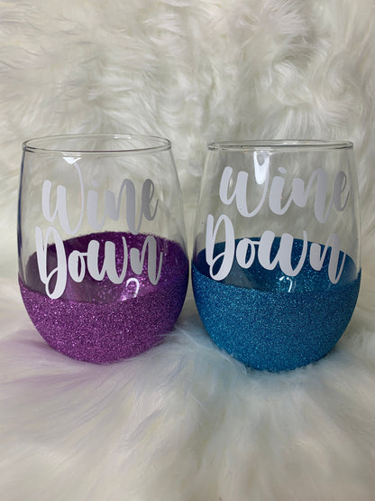 Wine Down Stemless Wine Glass