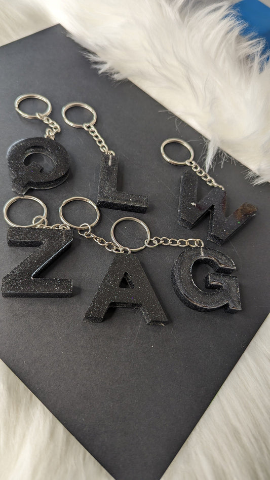 Black Letter Keychain