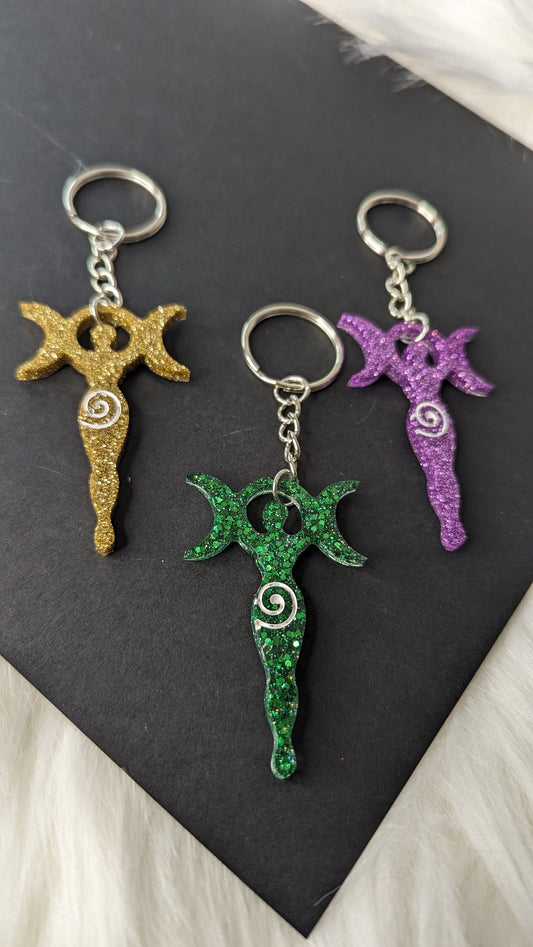 Moon Goddess Keychain