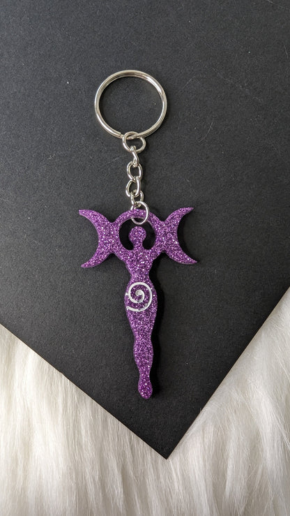 Moon Goddess Keychain