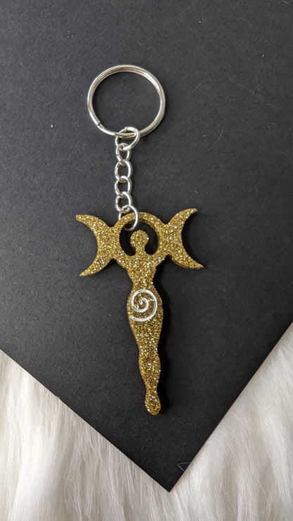 Moon Goddess Keychain